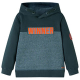 VidaXL Kinderpullover mit Kapuze 92 Dunkelgrün