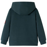 VidaXL Kinderpullover mit Kapuze 92 Dunkelgrün