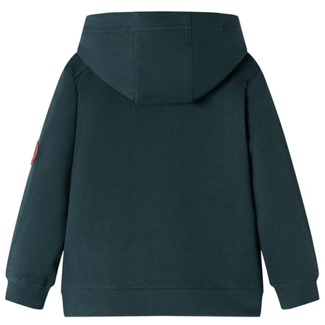 VidaXL Kinderpullover mit Kapuze 140 Dunkelgrün