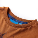 VidaXL Kindershirt mit langen Ärmeln 104 cognacfarben