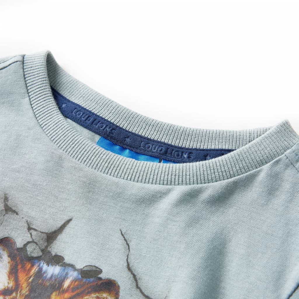 VidaXL Kindershirt mit langen Ärmeln 128 Hellblau