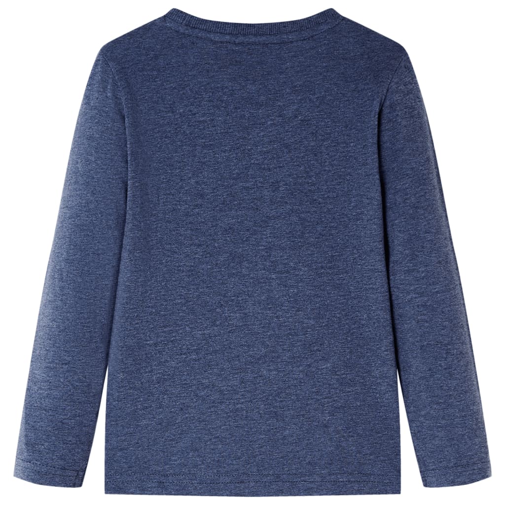 VidaXL Kindershirt mit langen Ärmeln 92 dunkelblau gemischt