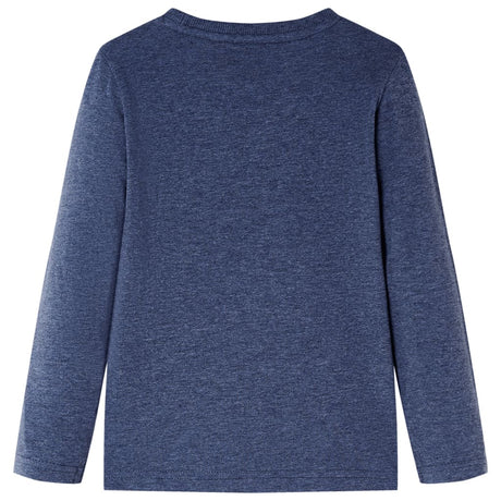 VidaXL Kindershirt mit langen Ärmeln 128 dunkelblau gemischt
