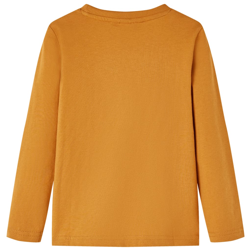 VidaXL Kindershirt mit langen Ärmeln 104 dunkles Ocker
