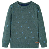 VidaXL Kinderpullover 104 dunkelgrün gemischt