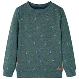VidaXL Kinderpullover 128 dunkelgrün gemischt