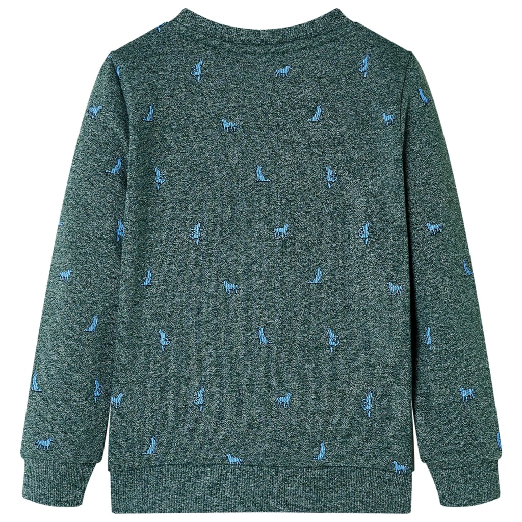 VidaXL Kinderpullover 128 dunkelgrün gemischt