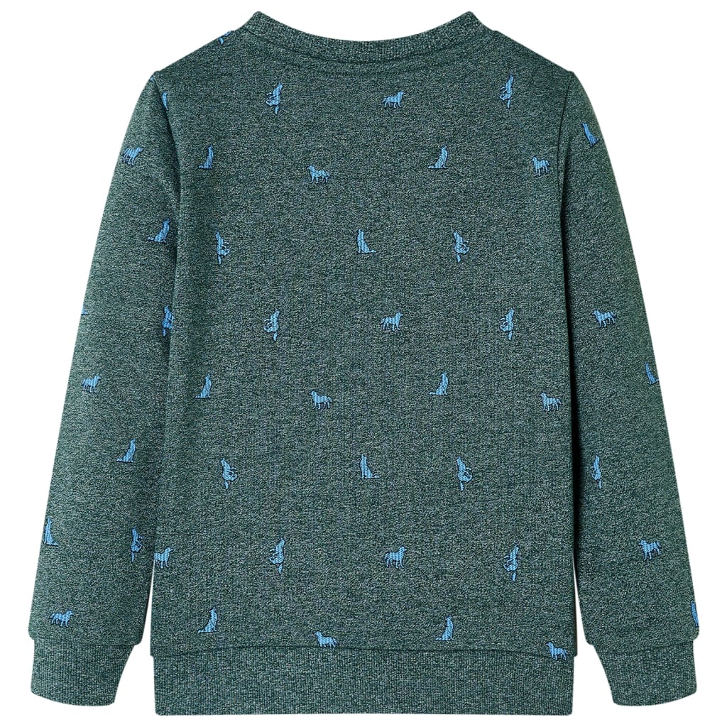 VidaXL Kinderpullover 140 dunkelgrün gemischt