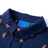 VidaXL Kinderhemd 92 Marineblau