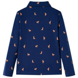 VidaXL Kinderhemd 116 Marineblau