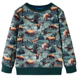 VidaXL Kinderpullover 92 Dunkelgrün