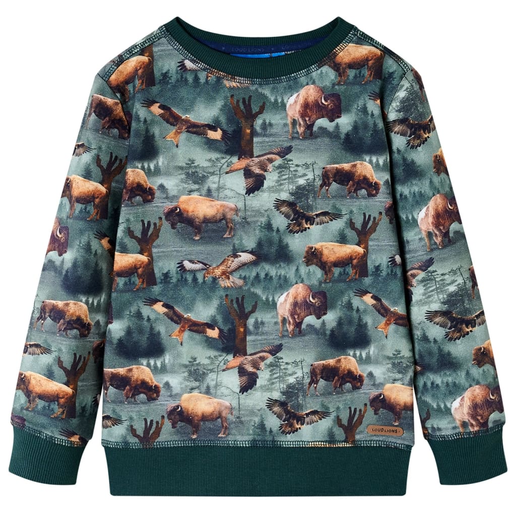 VidaXL Kinderpullover 104 Dunkelgrün