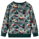 VidaXL Kinderpullover 104 Dunkelgrün