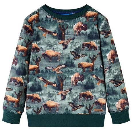 VidaXL Kinderpullover 140 Dunkelgrün