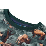 VidaXL Kinderpullover 140 Dunkelgrün