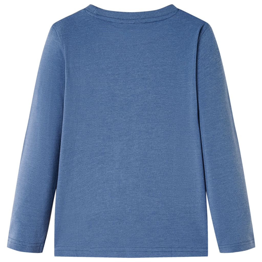 VidaXL Kindershirt mit langen Ärmeln 92 blau gemischt