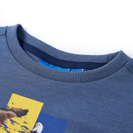 VidaXL Kindershirt mit langen Ärmeln 116 blau gemischt