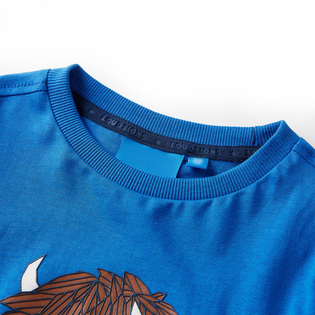 VidaXL Kindershirt mit langen Ärmeln 104 Kobaltblau