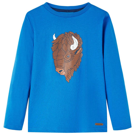 VidaXL Kindershirt mit langen Ärmeln 116 Kobaltblau
