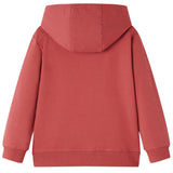 VidaXL Kinderpullover mit Kapuze 140 Rotbraun
