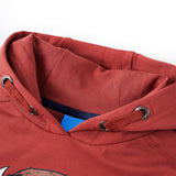 VidaXL Kinderpullover mit Kapuze 140 Rotbraun