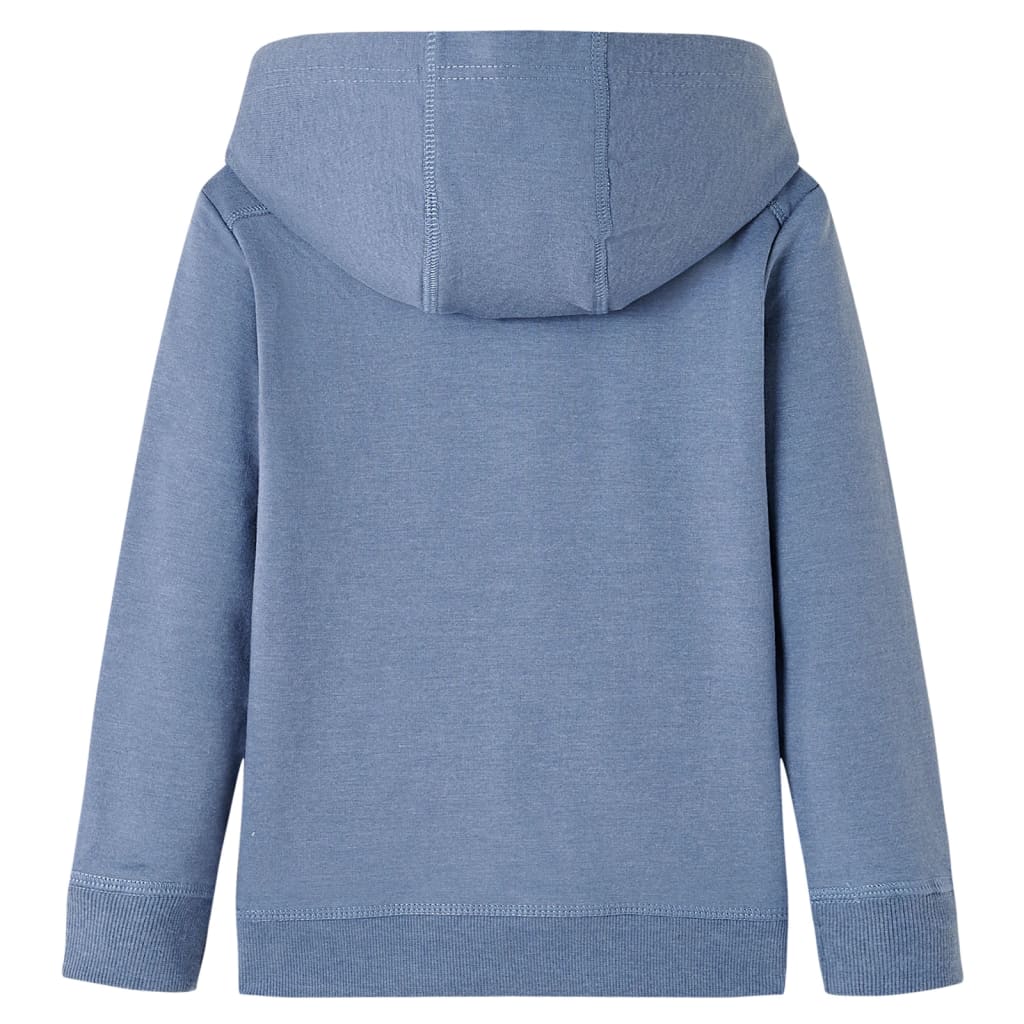 VidaXL Kinderpullover mit Kapuze 128 blau gemischt