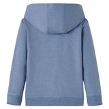 VidaXL Kinderpullover mit Kapuze 128 blau gemischt