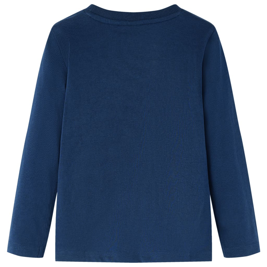 VidaXL Kindershirt mit langen Ärmeln 104 Marineblau