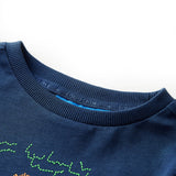 VidaXL Kindershirt mit langen Ärmeln 128 Marineblau