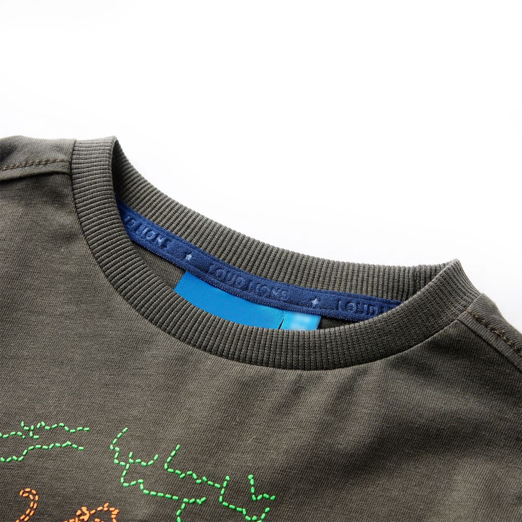 VidaXL Kindershirt mit langen Ärmeln 92 Khaki