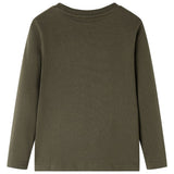 VidaXL Kindershirt mit langen Ärmeln 104 Khaki