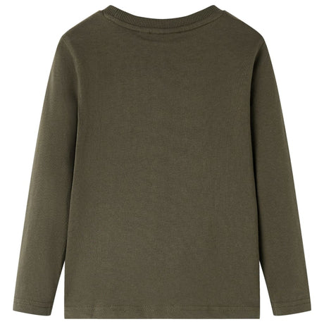 VidaXL Kindershirt mit langen Ärmeln 104 Khaki