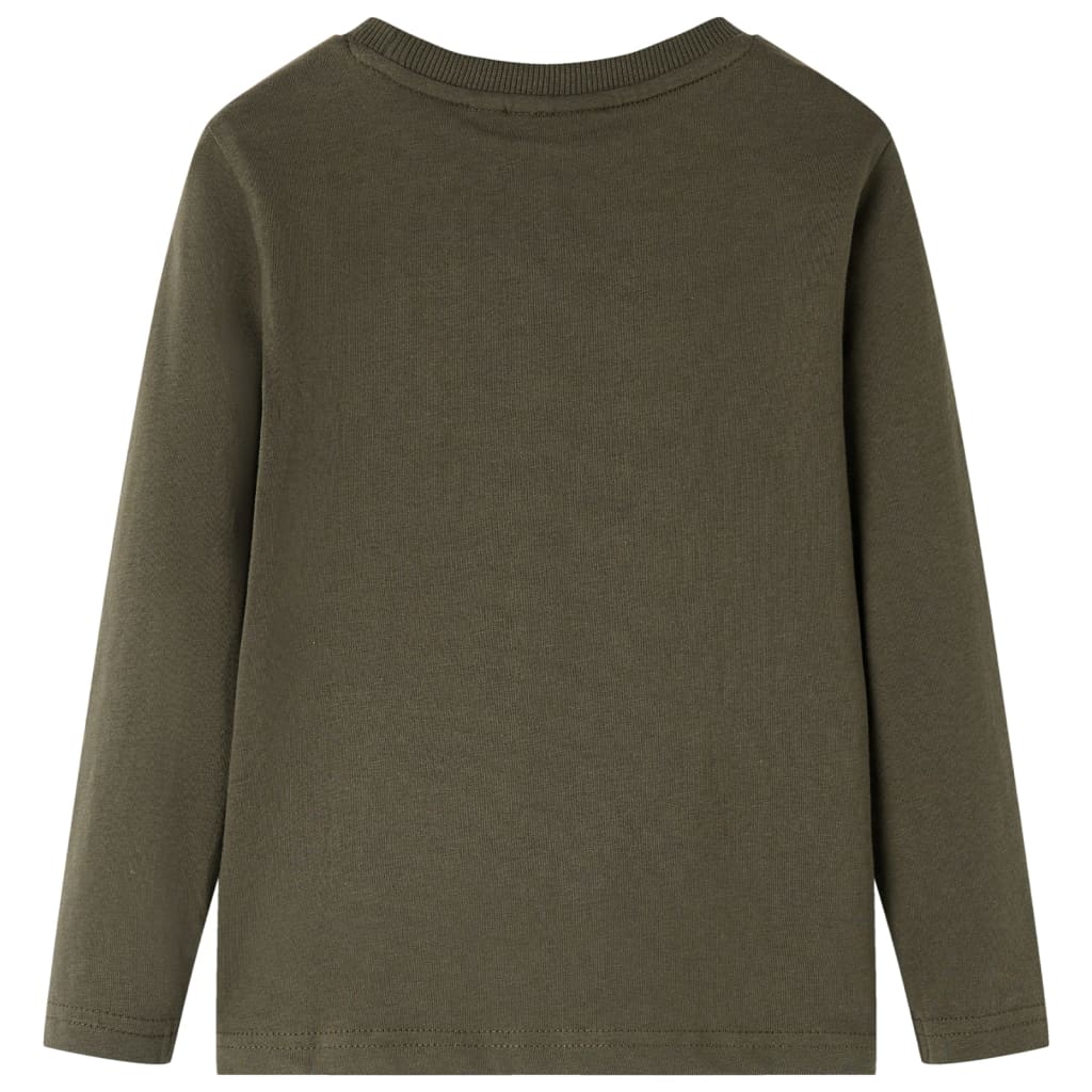 VidaXL Kindershirt mit langen Ärmeln 104 Khaki