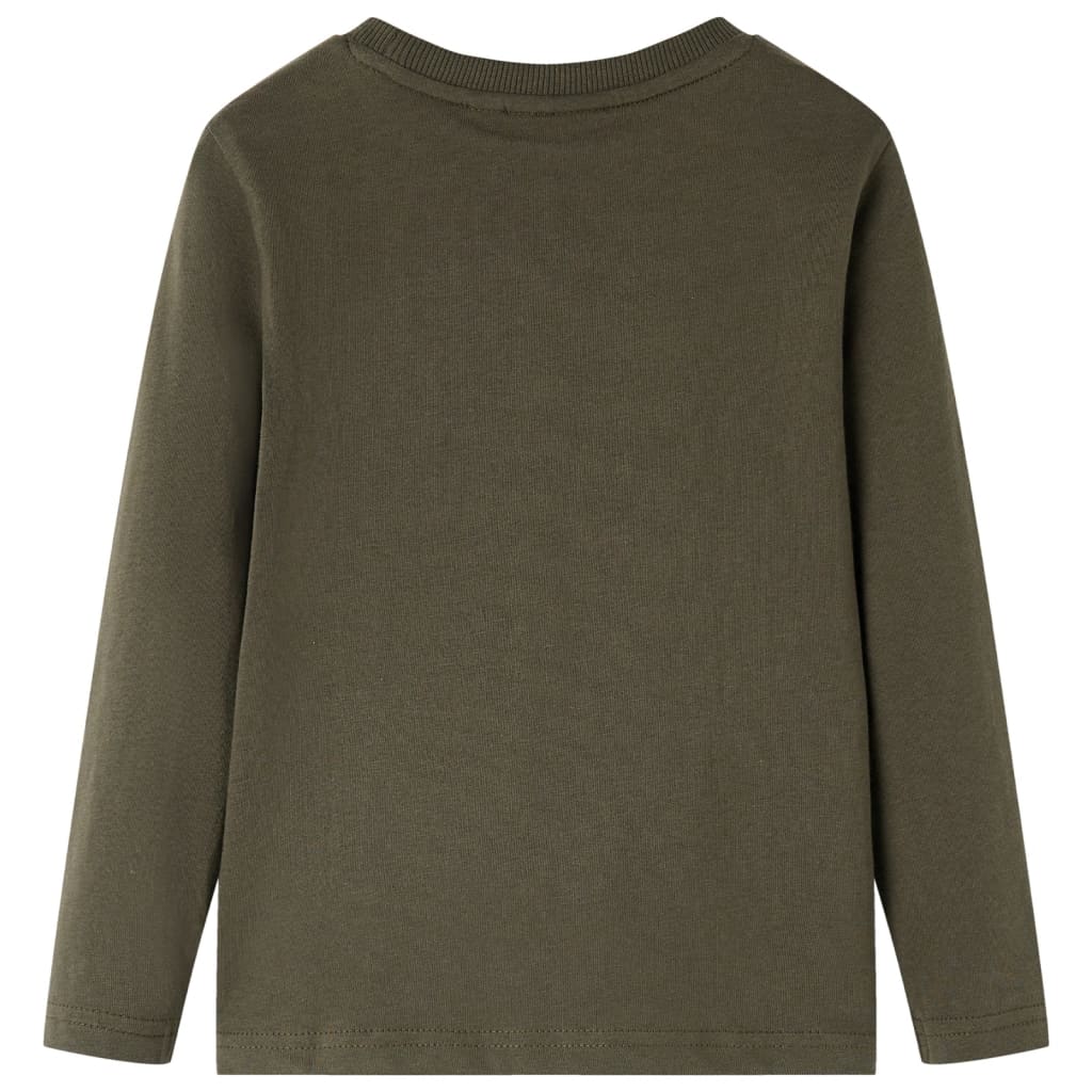 VidaXL Kindershirt mit langen Ärmeln 140 Khaki