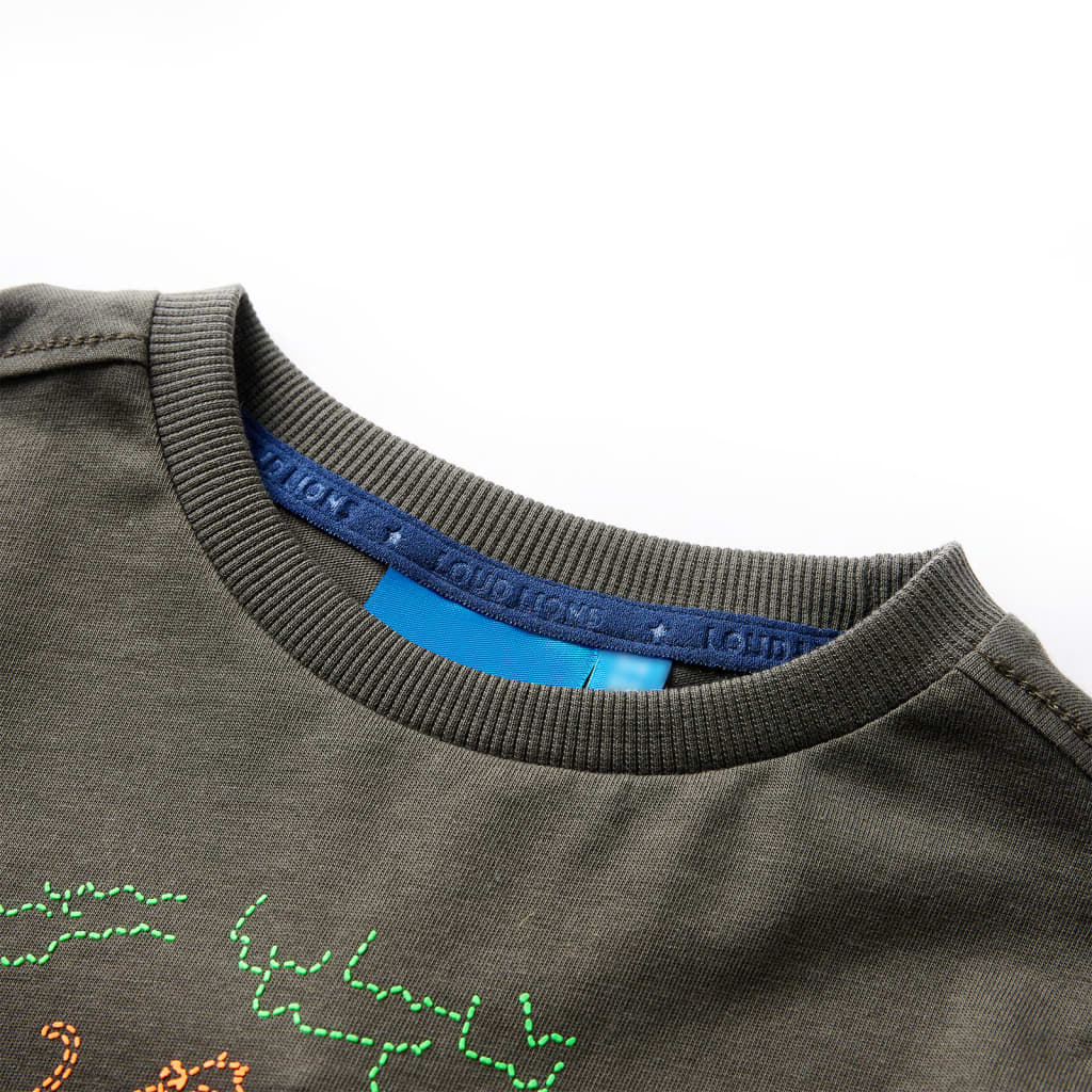VidaXL Kindershirt mit langen Ärmeln 140 Khaki