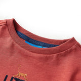 VidaXL Kindershirt mit langen Ärmeln 116 Rotbraun
