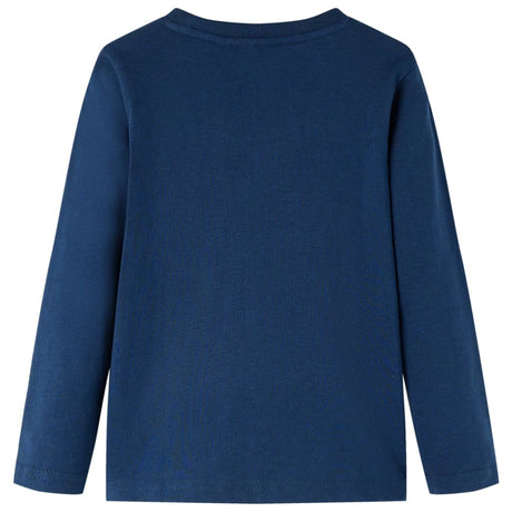 VidaXL Kindershirt mit langen Ärmeln 104 Marineblau