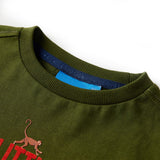 VidaXL Kindershirt mit langen Ärmeln 104 dunkles Khaki