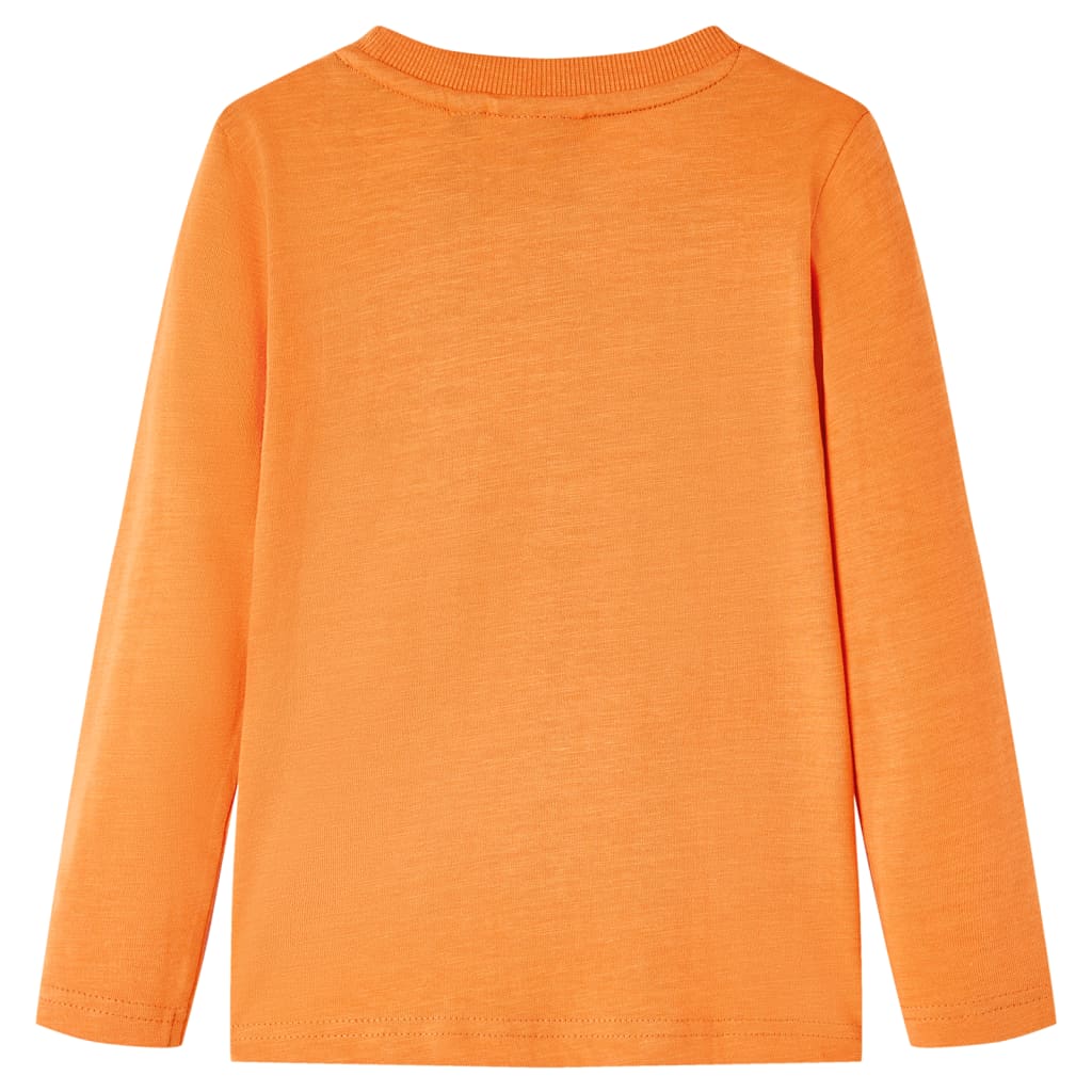 VidaXL Kindershirt mit langen Ärmeln 92 Dunkelorange
