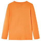 VidaXL Kindershirt mit langen Ärmeln 92 Dunkelorange