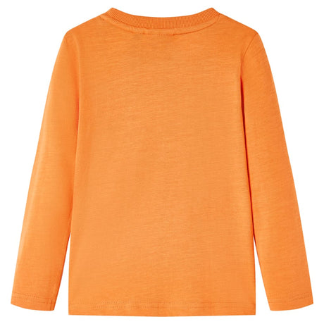 VidaXL Kindershirt mit langen Ärmeln 92 Dunkelorange