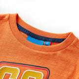 VidaXL Kindershirt mit langen Ärmeln 104 Dunkelorange