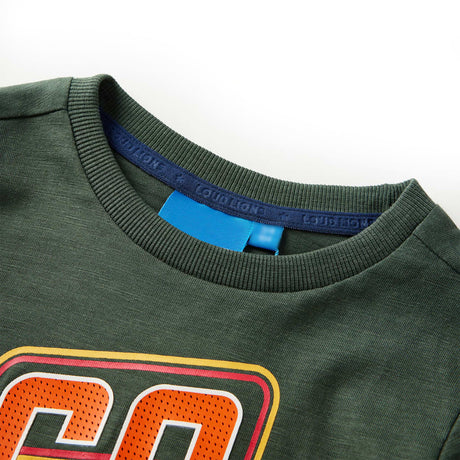 VidaXL Kindershirt mit langen Ärmeln 92 Dunkelgrün