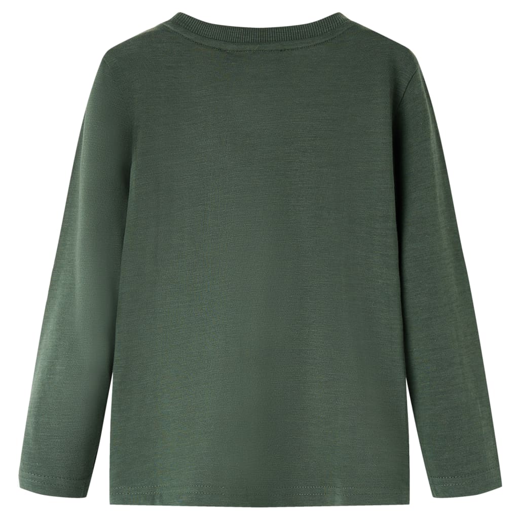 VidaXL Kindershirt mit langen Ärmeln 104 Dunkelgrün