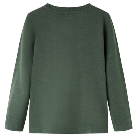VidaXL Kindershirt mit langen Ärmeln 104 Dunkelgrün