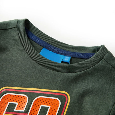 VidaXL Kindershirt mit langen Ärmeln 116 Dunkelgrün