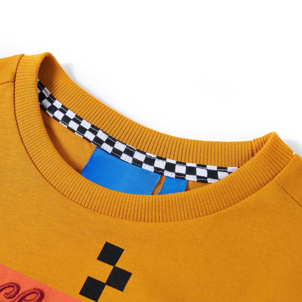 VidaXL Kindershirt mit langen Ärmeln 104 Ocker
