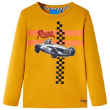 VidaXL Kindershirt mit langen Ärmeln 116 Ocker
