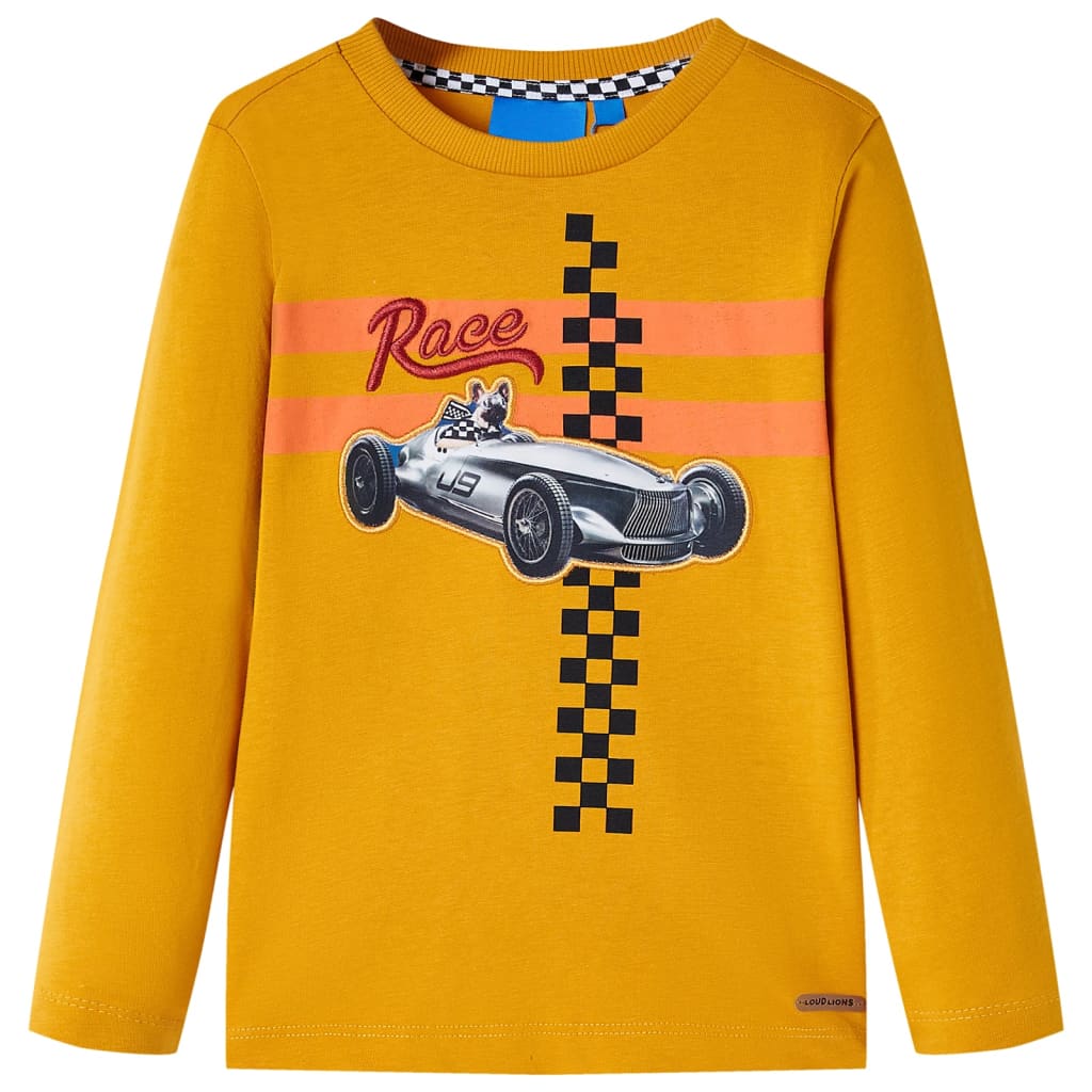 VidaXL Kindershirt mit langen Ärmeln 140 Ocker