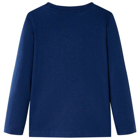 VidaXL Kindershirt mit langen Ärmeln 104 Marineblau